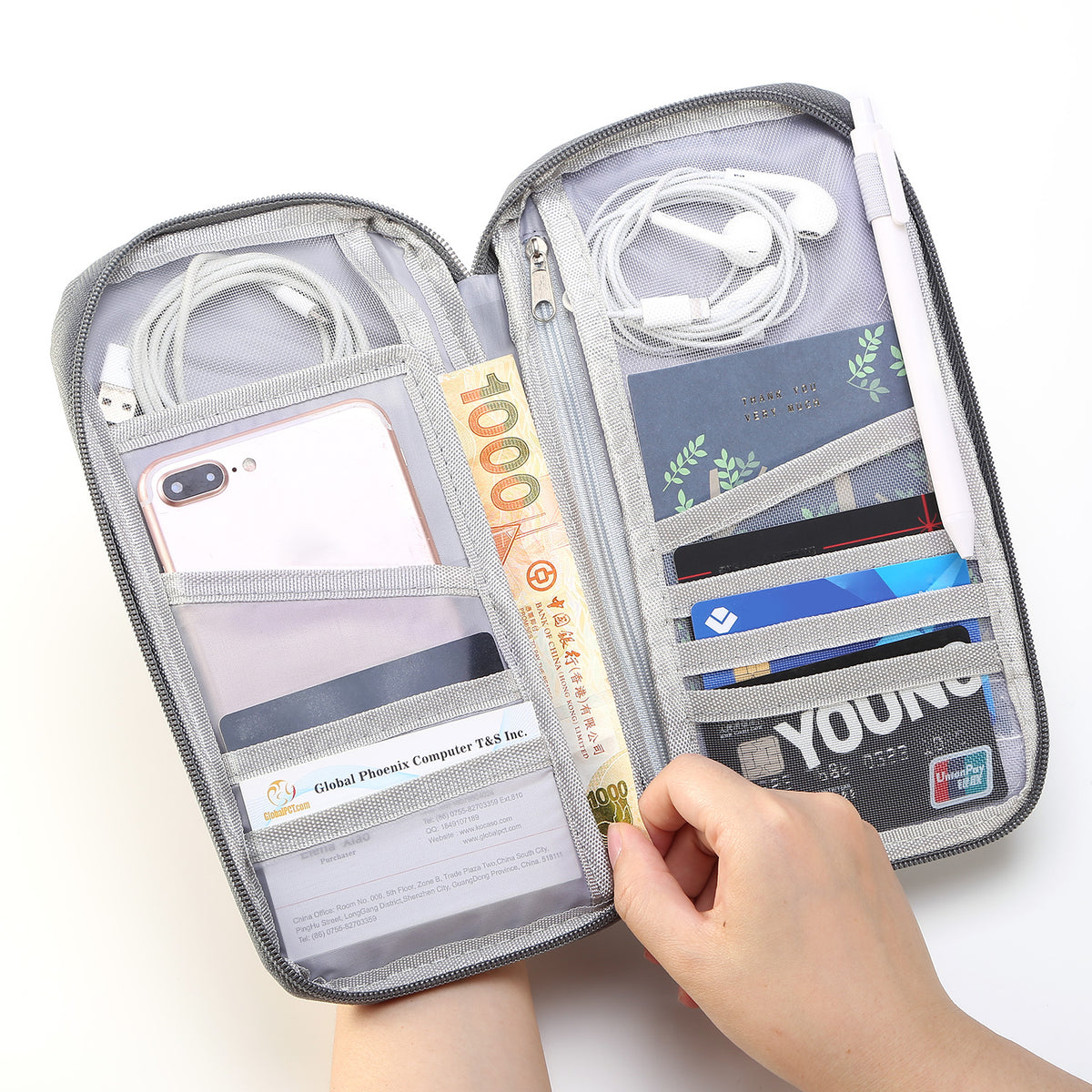 The Travel Document Wallet, inside view 3