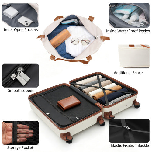 The Executive Set: 4-Piece Front-Opening Luggage, view 8