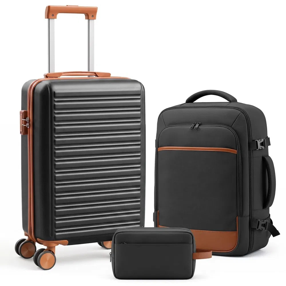 The Carry-On Travel Set: Suitcase, Backpack & Toiletry Pouch, view 9