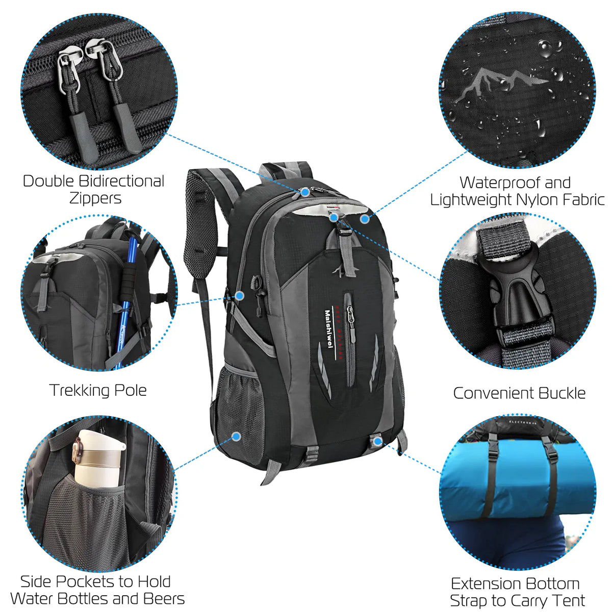 The Trail Daypack: 36L Travel Backpack, view 10
