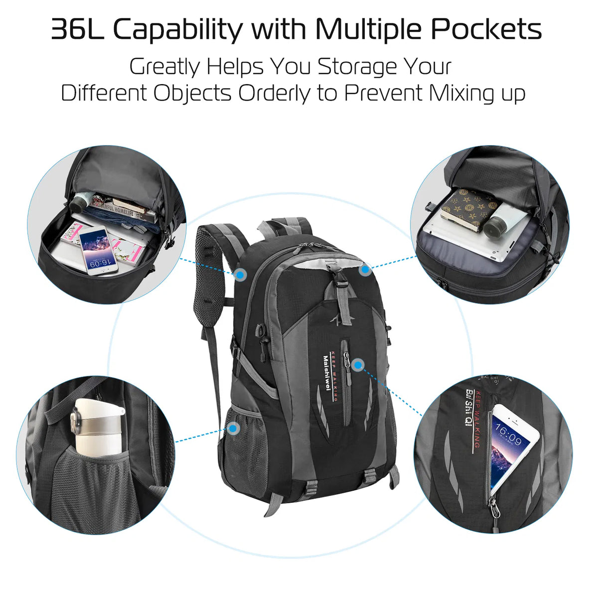 The Trail Daypack: 36L Travel Backpack, view 3